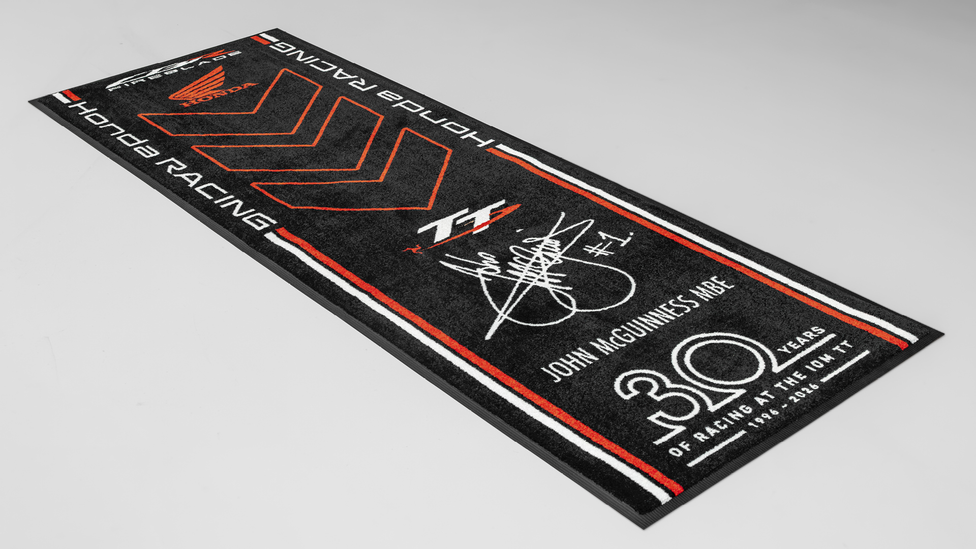 Custom John McGuinness MBE Garage Mat